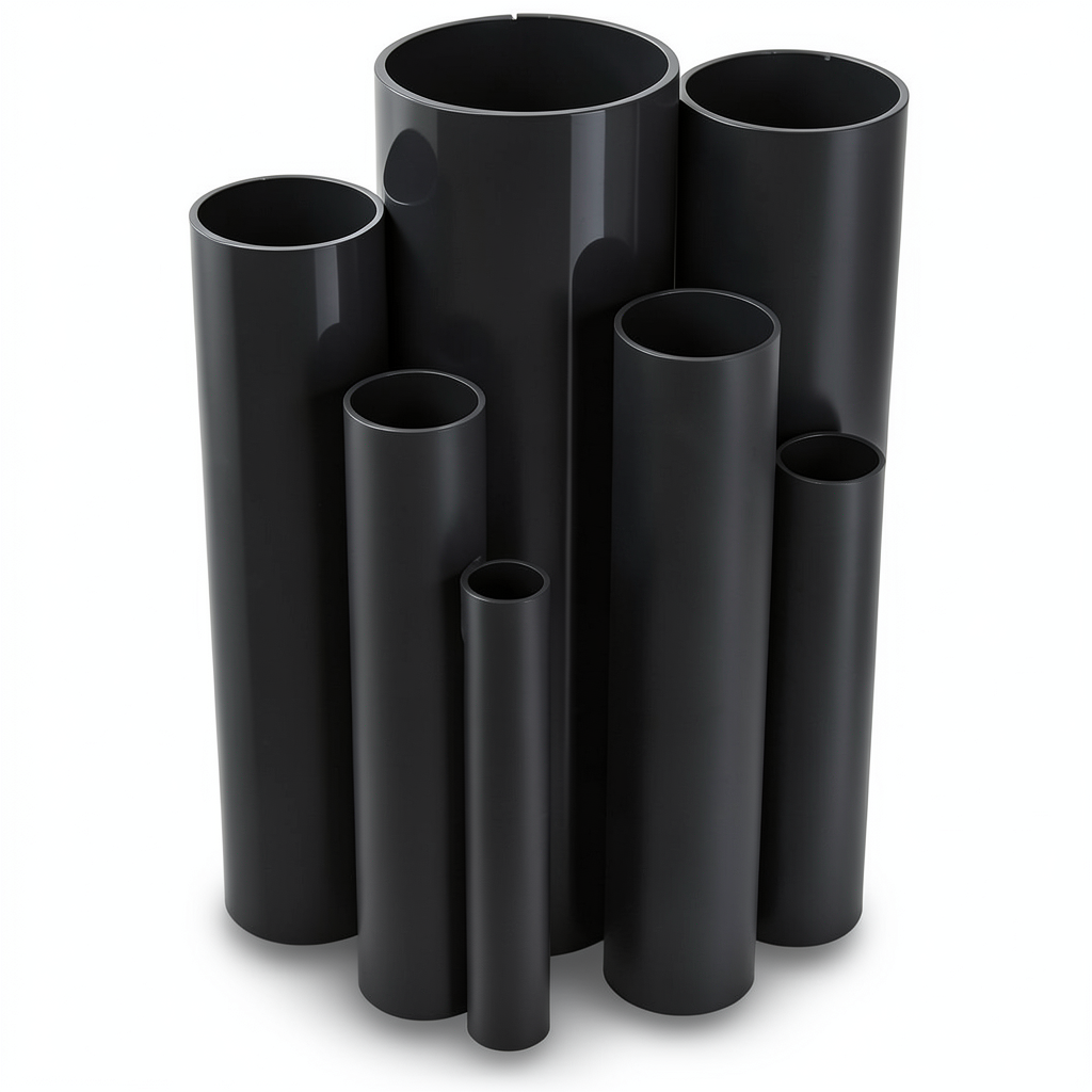 UPVC Pipes 36 Bar Pressure 26.9 mm Diameter 4.5 mm Thickness Black