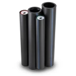 HDPE Pipes PE 80 Pressure 8 Bar Outside Diameter 630 mm Thickness 37.4 mm Black | NEPROPLAST