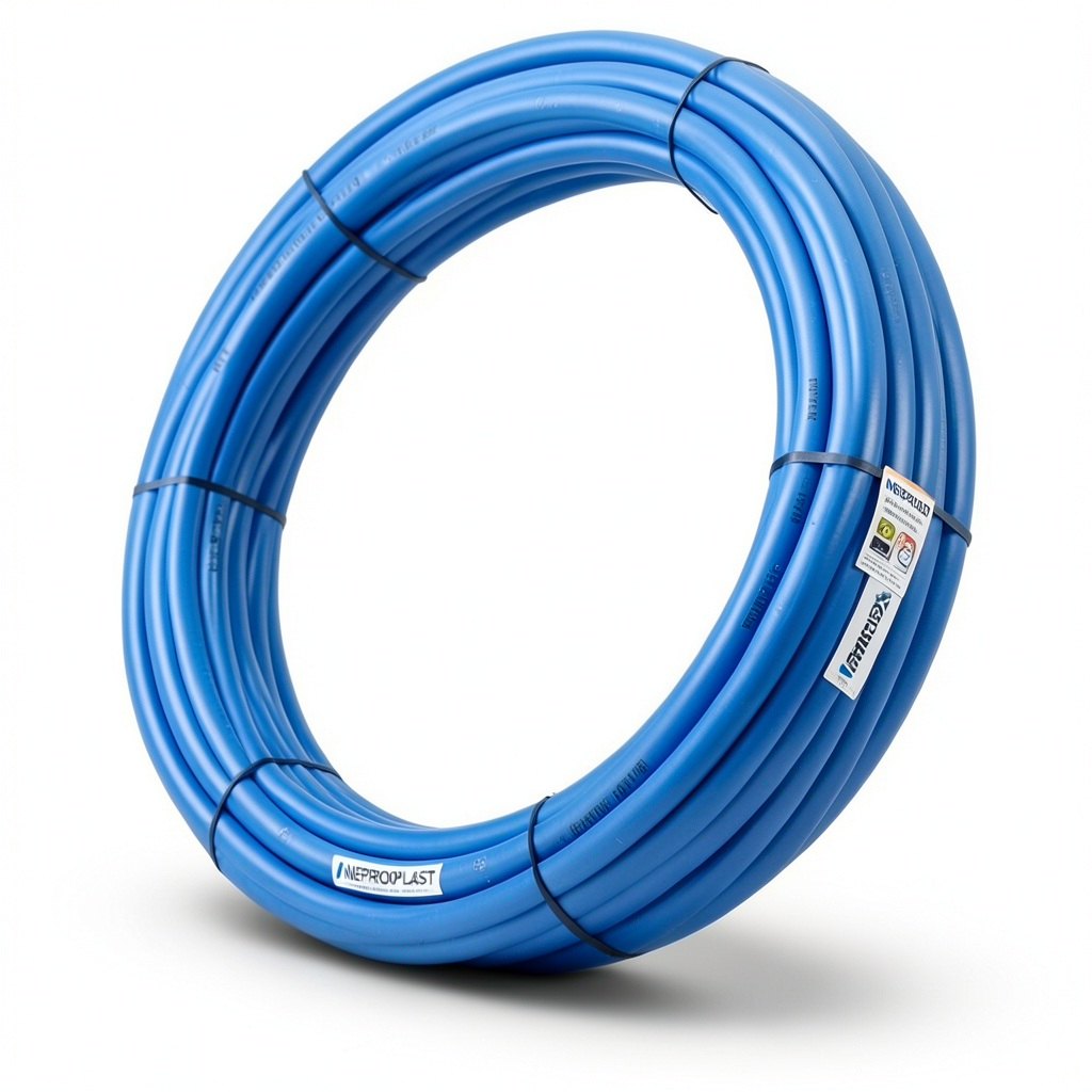 HDPE Pipes PE 80 Nominal Pressure 12.5 Bar Outside Diameter 20 mm Thickness 1.9 mm Blue | NEPROPLAST