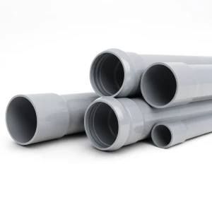 UPVC Pipes Nominal Pressure 6 Bar Outside Diameter 40 mm Thickness 1.8 mm Gray