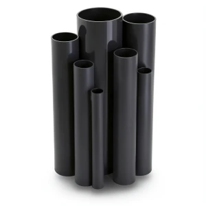 مواسير UPVC ضغط 15 بار قطر خارجي 26.6 مم سمك 1.9 مم لون اسود