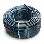 لفة أنابيب بلاستيك HDPE ضغط  20 بار [PE 100] قطر خارجي 110 مم  SDR 9  لون اسود مع خط ازرق | مصنع المنى