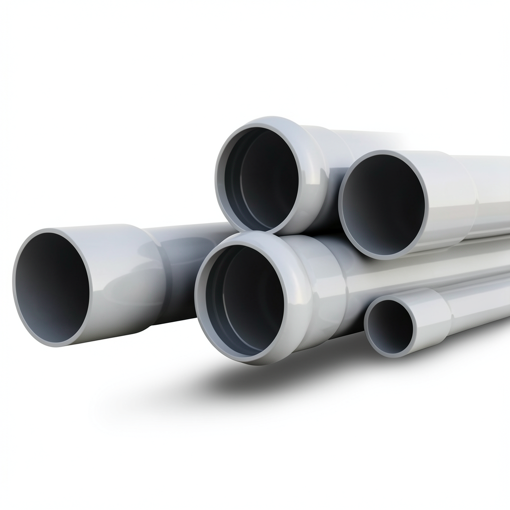 UPVC Pipes Nominal Pressure 6 Bar Outside Diameter 63 mm Thickness 1.9 mm Gray
