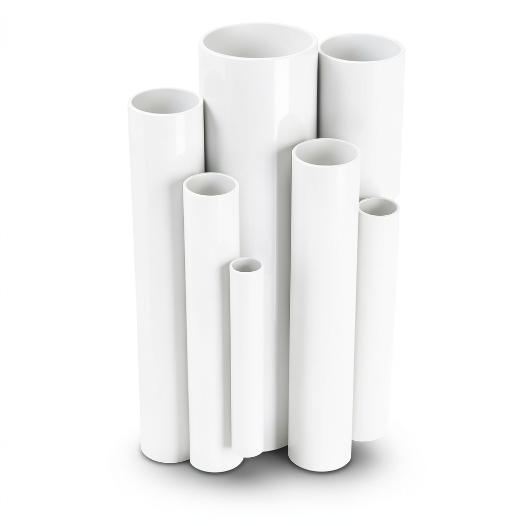 مواسير UPVC ضغط 26 بار قطر خارجي 26.6 مم سمك 2.9 مم لون أبيض