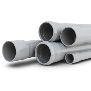 UPVC Pipes Nominal Pressure 6 Bar Outside Diameter 160 mm Thickness 4.7 mm Gray