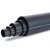 HDPE Pipe Nominal Pressure 10 Bar PE 100 OD 200 mm SDR 17 Black with Blue Stripes - Image 1