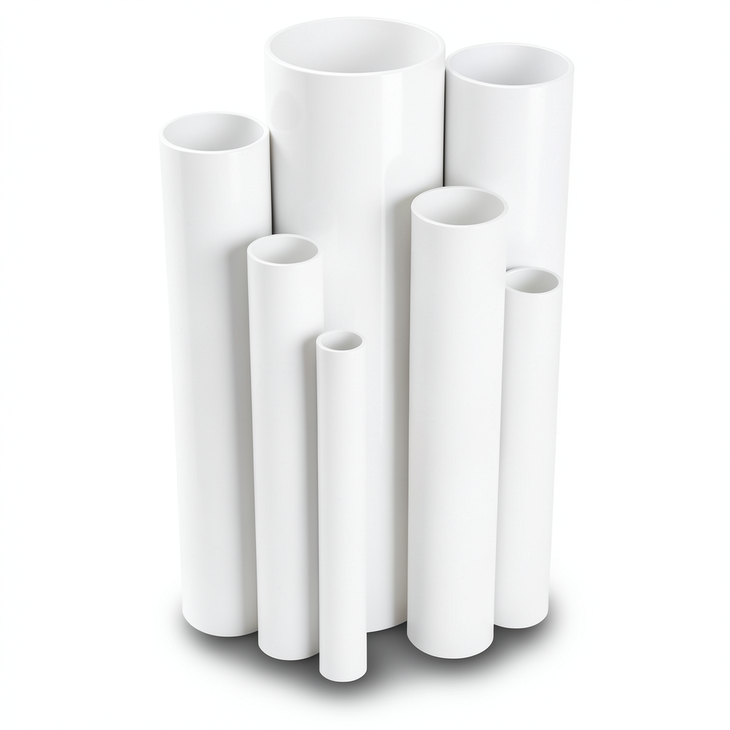 مواسير UPVC مقاس ¼ 1 إنش سمك 1.8 مم لون أبيض