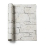 Stone Wall Decoration Pale Beige 10m x 0.53m, Model 1029702