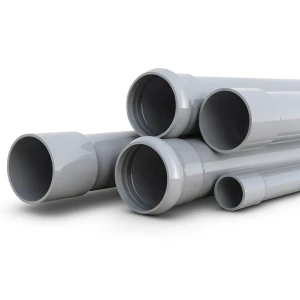 UPVC Pipes Nominal Pressure 6 Bar Outer Diameter 355 mm Thickness 10.4 mm Gray