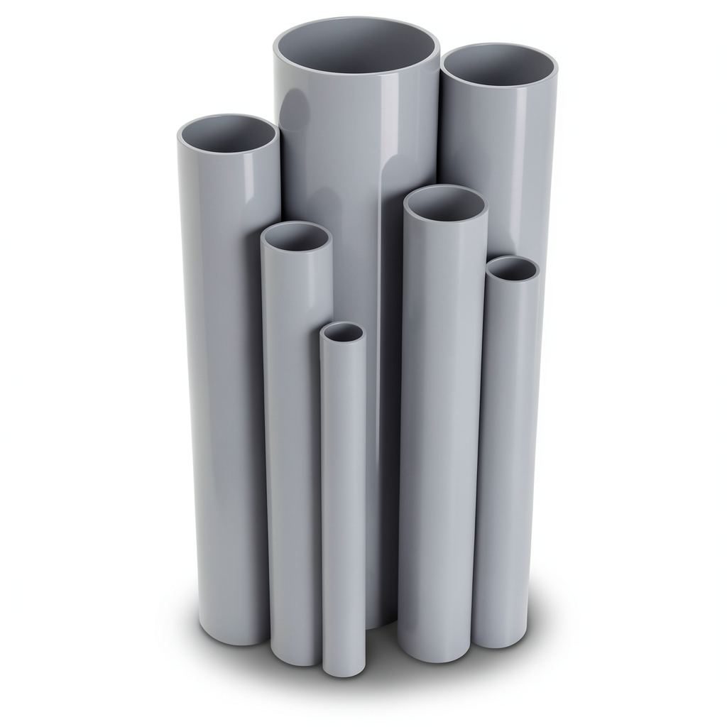 UPVC Pipes Nominal Pressure 15 Bar Outside Diameter 42.1 mm Thickness 2.7 mm Gray