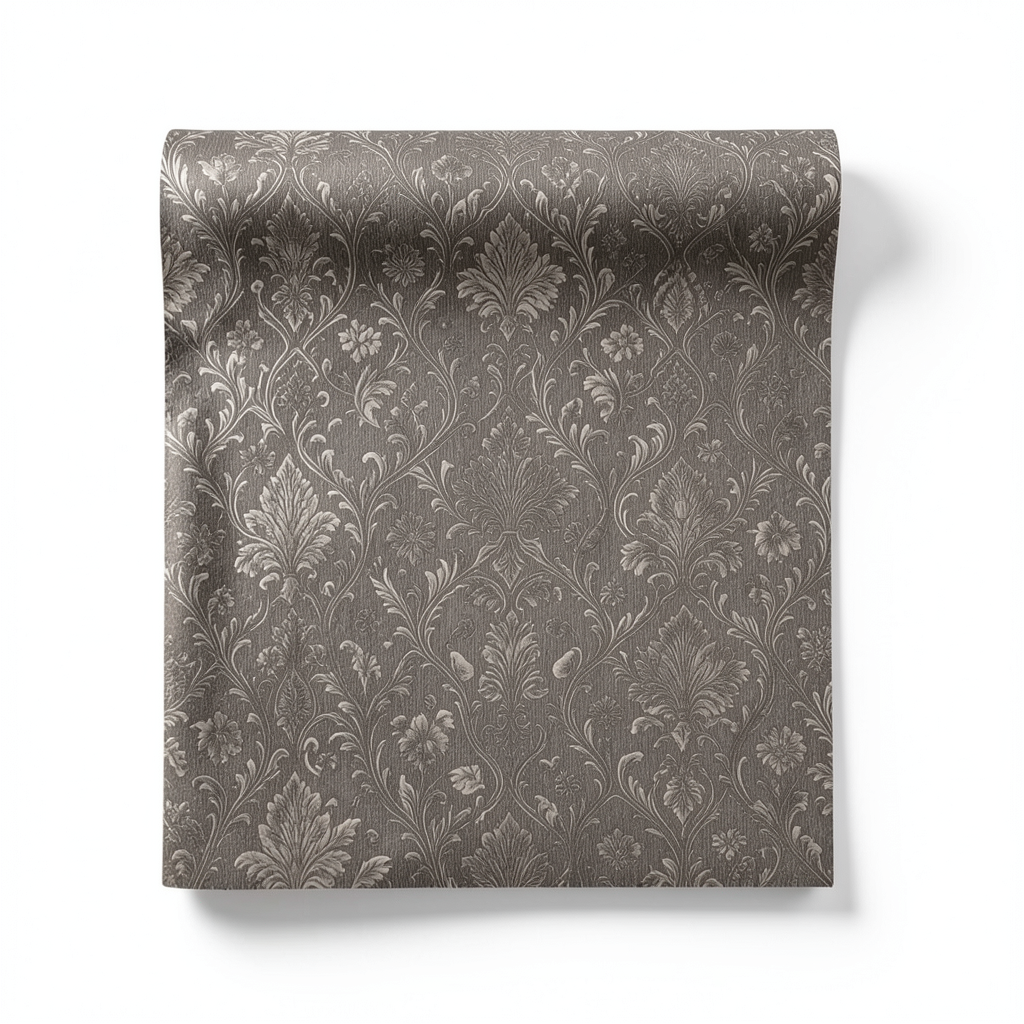 Italian Wallpaper Pattern Design 10m x 0.73m, Dark Beige