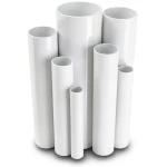 مواسير UPVC مقاس ½ 1 إنش سمك 2.3 مم لون أبيض