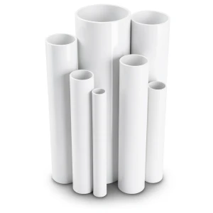 مواسير UPVC ضغط اسمي 15 بار قطر خارجي 42.4 مم سمك 3.2 مم أبيض