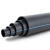 HDPE Polyethylene Plastic Pipe 10 Bar Pressure PE 100 400 mm SDR 17 Black with Blue Stripes - Image 1