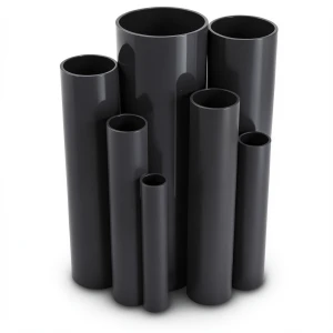 مواسير UPVC ضغط اسمي 15 بار قطر خارجي 42.4 مم سمك 3.2 مم لون اسود