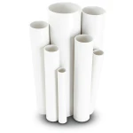 مواسير UPVC ضغط 36 بار قطر خارجي 26.6 مم سمك 3.9 مم لون أبيض