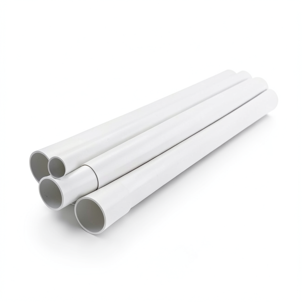 مواسير UPVC مقاس ¼ 1 إنش سمك 3.56 مم لون أبيض