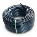 لفة أنابيب بلاستيك HDPE ضغط  20 بار [PE 100] قطر خارجي 110 مم  SDR 9  لون اسود مع خط ازرق | مصنع المنى