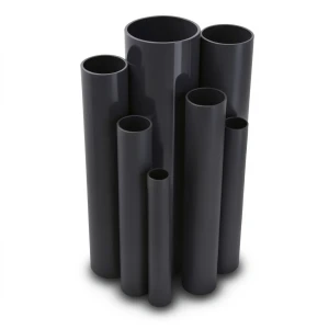 مواسير UPVC ضغط 36 بار قطر خارجي 26.6 مم سمك 3.9 مم لون اسود