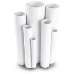 مواسير UPVC مقاس ½ 1 إنش سمك 3.68 مم لون أبيض