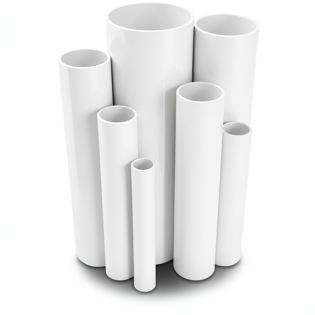 مواسير UPVC مقاس 2 إنش سمك 3.91 مم لون أبيض