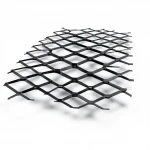 Hot Rolled (Black) Steel Expanded Metal Mesh  Bahri Thickness 2.3 mm Width 2.44  M Length 4 meter | Bait Al Tatawor Company