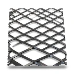 Hot Rolled Steel Expanded Metal Mesh 1.4 mm Thickness 2.44 m Width 1 m Length, Black