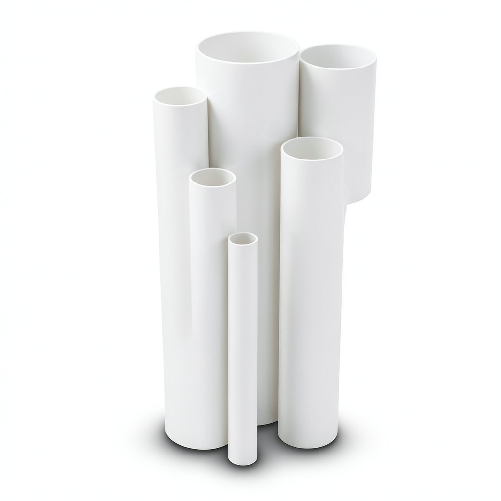 UPVC Pipes 4 Inch Size Thickness 6.02 mm White Color