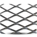 Hot Rolled Black Steel Expanded Metal Mesh Thickness 1.5 mm Width 2.44 m Length 1 m