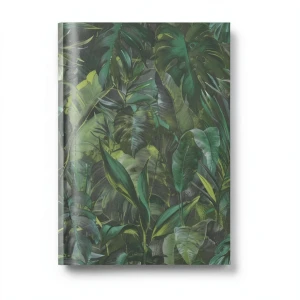 German Wall Covering Leaf-Patterned Wallpaper, Green Color, 10m x 0.53m