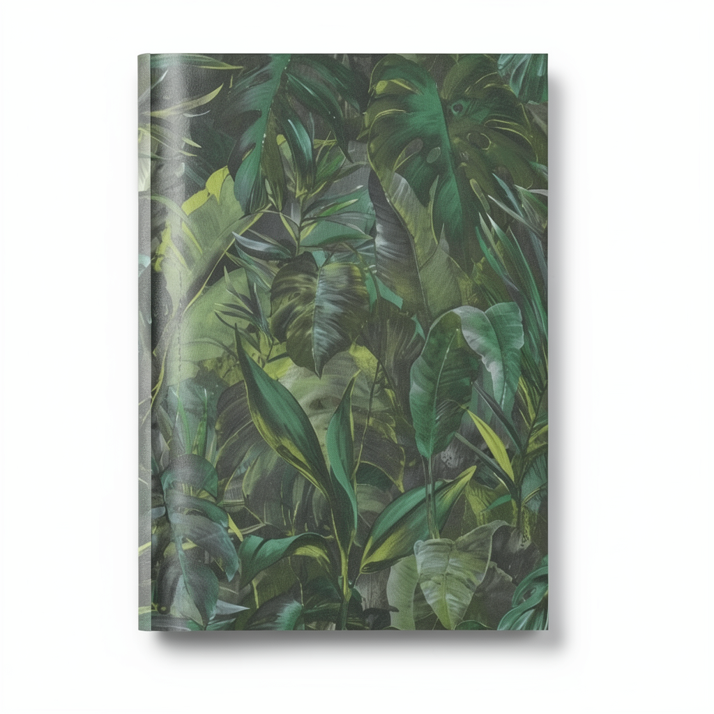 German Wall Covering Leaf-Patterned Wallpaper, Green Color, 10m x 0.53m