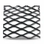 Hot Rolled (Black) Steel Expanded Metal Mesh  Bahri Thickness 2 mm Width 2.44  meter Length 2 M | Bait Al Tatawor Company