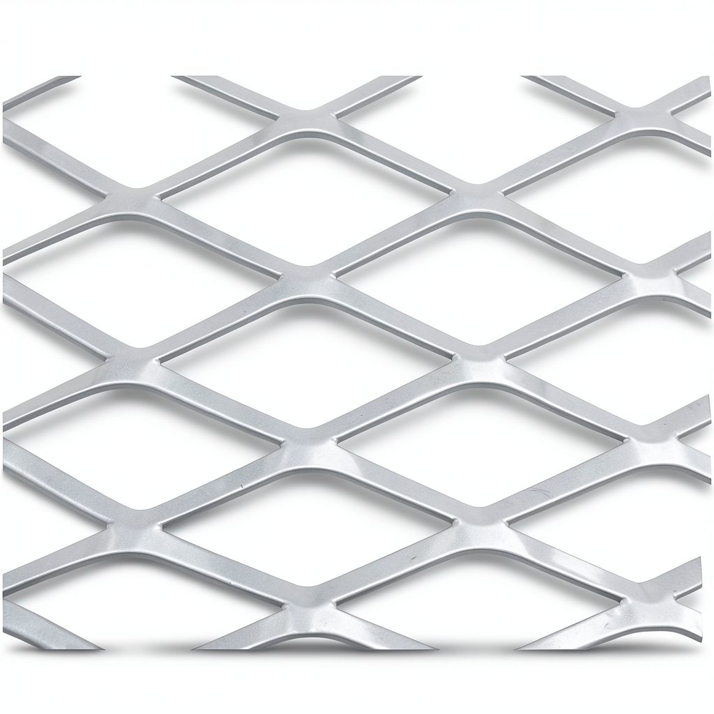 Hot Rolled Steel Expanded Metal Mesh 2 mm Thickness 1 m Length 2.44 m Width
