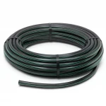 لفة أنابيب بلاستيك HDPE ضغط  4 بار [PE 80] قطر خارجي 63 مم  SDR 41  لون اسود مع خط اخضر | مصنع المنى