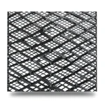 Hot Rolled Steel Expanded Metal Mesh 1.4 mm Thickness 2.44 m Width 1 m Length, Black