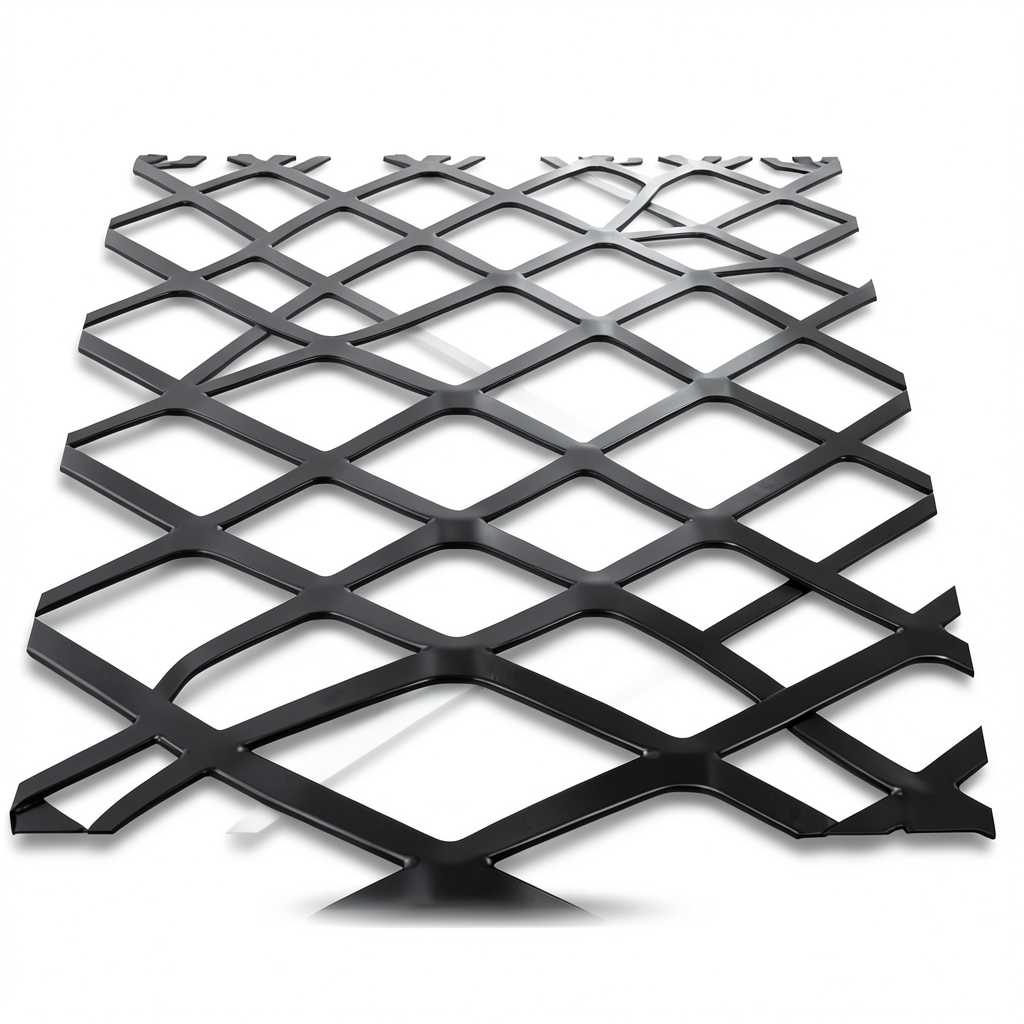 Hot Rolled Black Steel Expanded Metal Mesh Thickness 1.2 mm Width 2.44 m Length 2 m