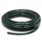 HDPE Plastic Coil Pipe  Nominal Pressure 4 Bar [PE 80] Outside Diameter 140 mm  SDR 41  Color Black with Green Stripes | Almona Factory