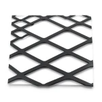 Hot Rolled Black Steel Expanded Metal Mesh Thickness 1.5 mm Width 2.44 m Length 1 m