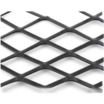 Hot Rolled (Black) Steel Expanded Metal Mesh Thickness 1.7 mm Width 2.44 m Length 1 m