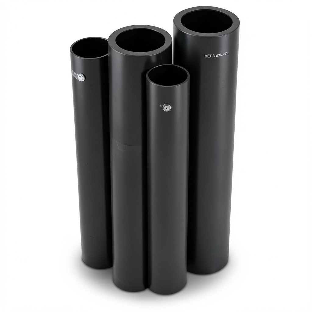 مواسير HDPE PE 80 ضغط 8 بار قطر خارجي 280 مم سمك 16.6 مم لون أسود | نيبروبلاست