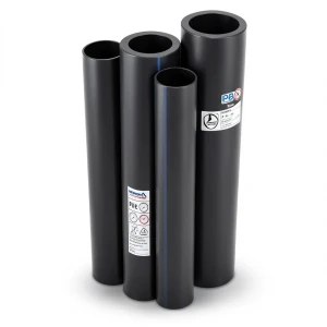 HDPE Pipes PE 80 Pressure 8 Bar Outside Diameter 355 mm Thickness 21.1 mm Black | NEPROPLAST