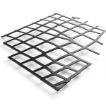 Hot Rolled Black Steel Expanded Metal Mesh Thickness 1.7 mm Width 2.44 m Length 2 m