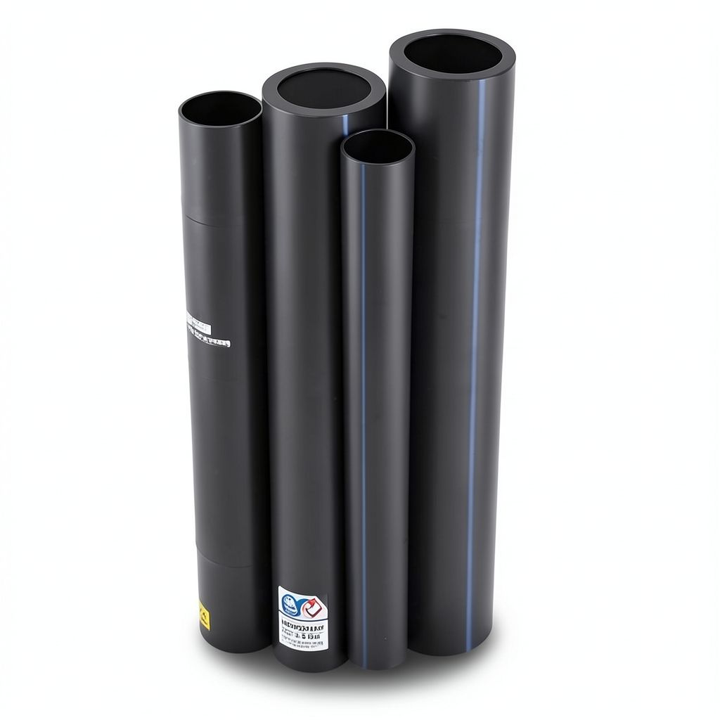 HDPE Pipes PE 80 Pressure 8 Bar Outside Diameter 450 mm Thickness 26.7 mm Black | NEPROPLAST