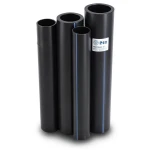 HDPE Pipes PE 80 Pressure 8 Bar Outside Diameter 500 mm Thickness 29.7 mm Black | NEPROPLAST