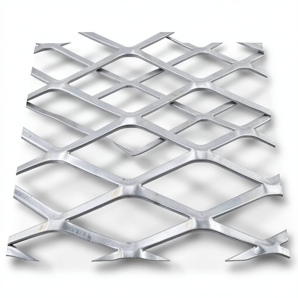 Hot Rolled Steel Expanded Metal Mesh 1.2 mm Thickness 2.44 m Width 1 m Length