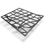 Hot Rolled Black Steel Expanded Metal Mesh Thickness 2.3 mm Width 2.44 m Length 1 m