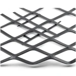 Hot Rolled Black Steel Expanded Metal Mesh Thickness 1.2 mm Width 2.44 m Length 2 m