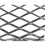 Hot Rolled (Black) Steel Expanded Metal Mesh Thickness 1.7 mm Width 2.44 m Length 1 m
