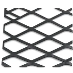 Hot Rolled Black Steel Expanded Metal Mesh Thickness 1.8 mm Width 2.44 m Length 1 m