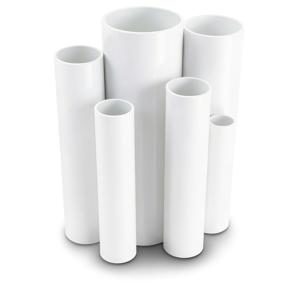 مواسير UPVC مقاس ¼ 1 إنش سمك 1.8 مم لون أبيض